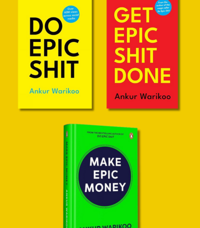 Ankur Warikoo Combo: 3 Books